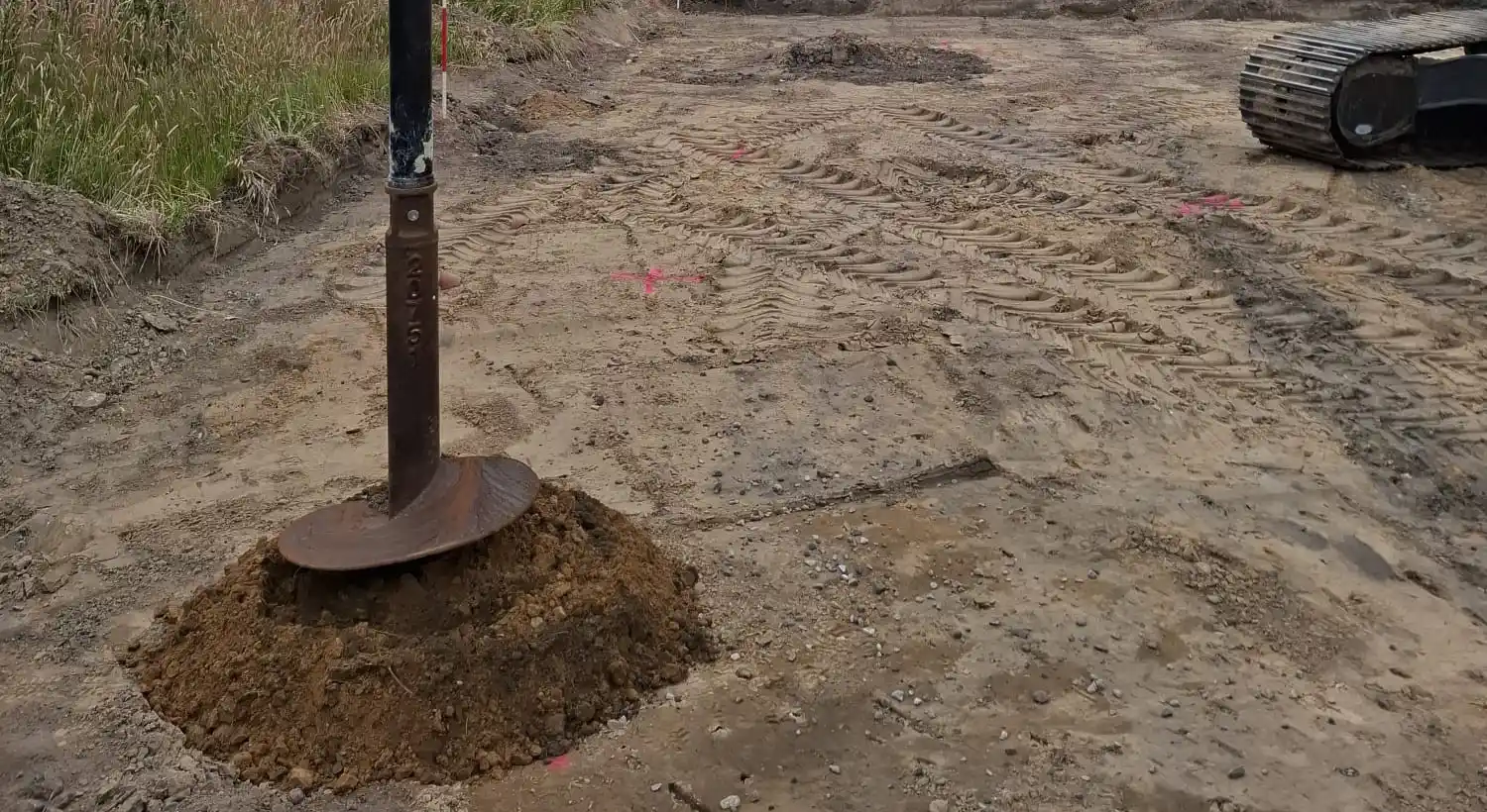 voorboren in grond